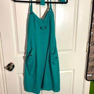 Athleta Teal Halter Sport Dress